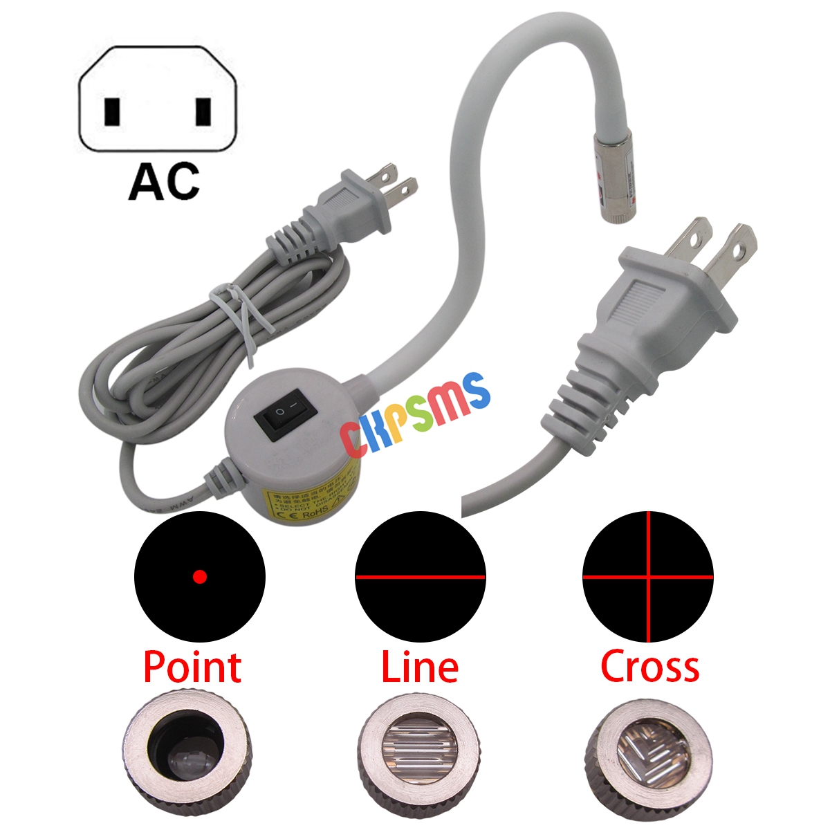 Industrial Laser Cutter - 110V-120V AC Plug Magnetic Base, 360°