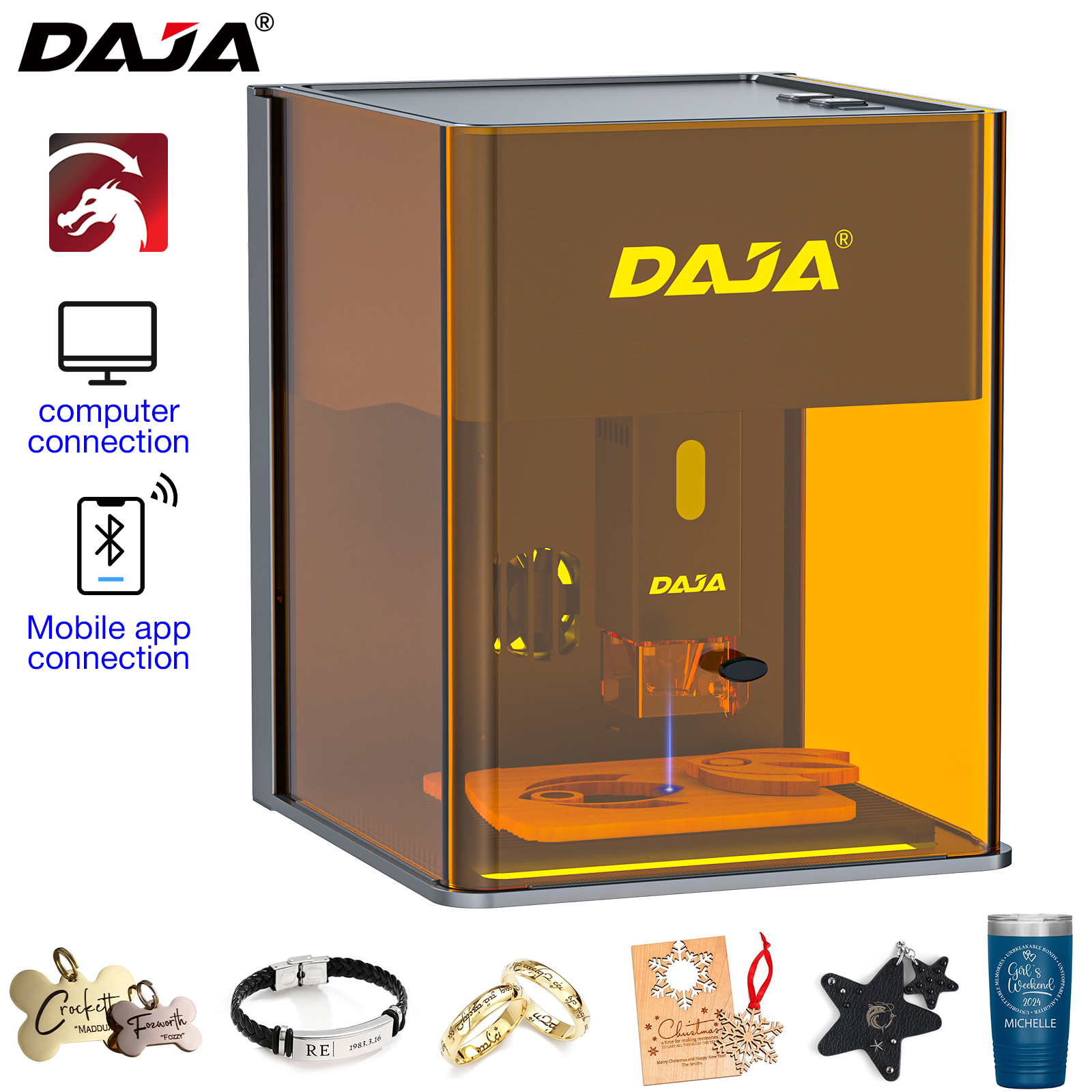 Industrial Laser Engraving Machine - DAJA DJ6 Pro Mini Laser Engraving