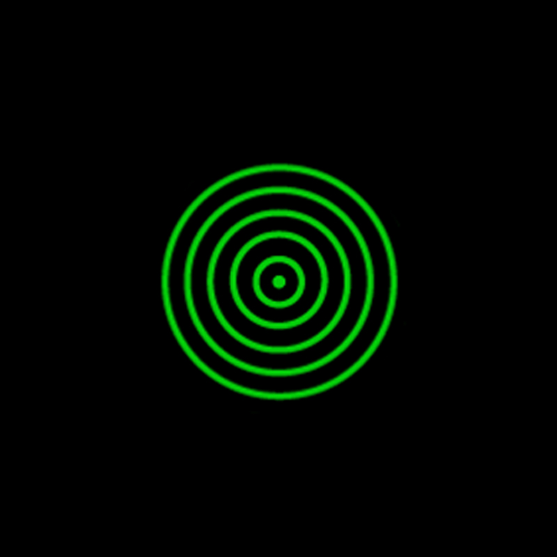 Laser Beam Expander - Green 5 Ring DOE Focusable 12x45mm