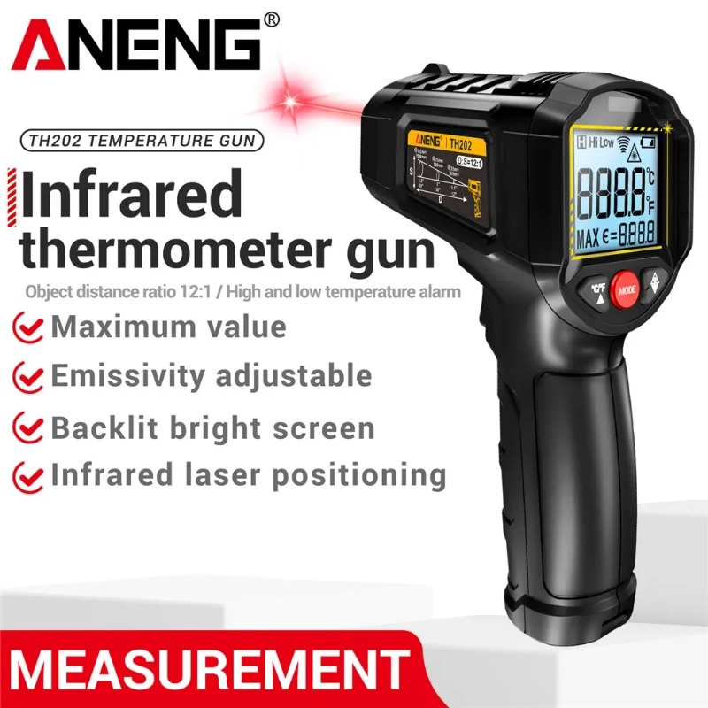 Industrial Laser Blaster - ANENG TH202 Industrial Handheld Thermometers Car