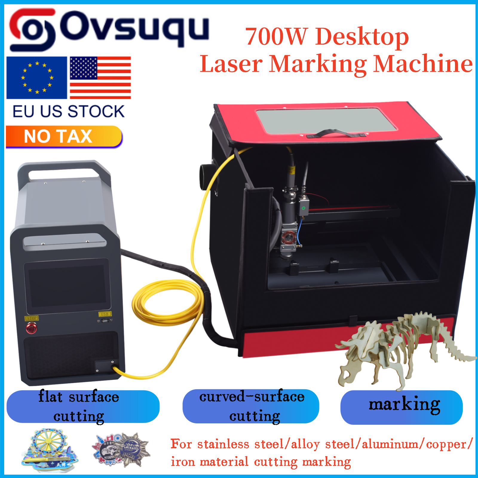 Industrial Laser Metal Cutting Machine - [EU/US] Desktop 220V 50Hz Laser Metal