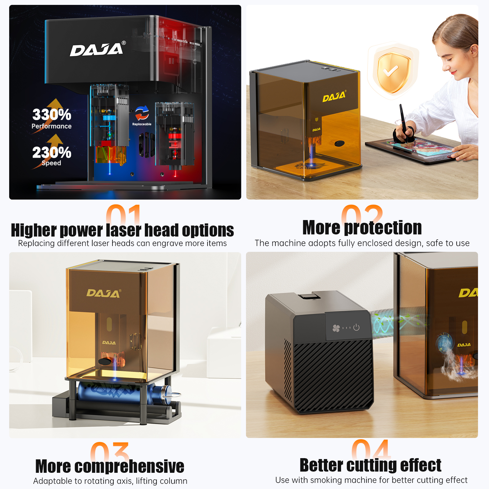 DAJA DJ6 Pro Mini Laser Engrav - Industrial Laser Engraving Machine ulasan dan harga