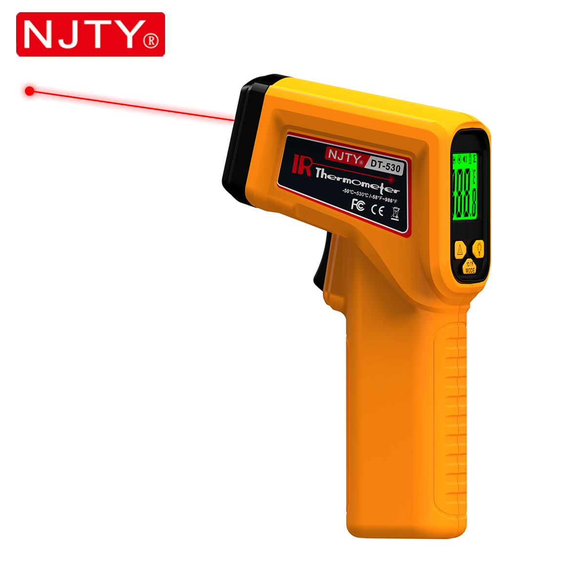 NJTY Infrared Thermometer Lase - Industrial Laser Blaster ulasan dan harga