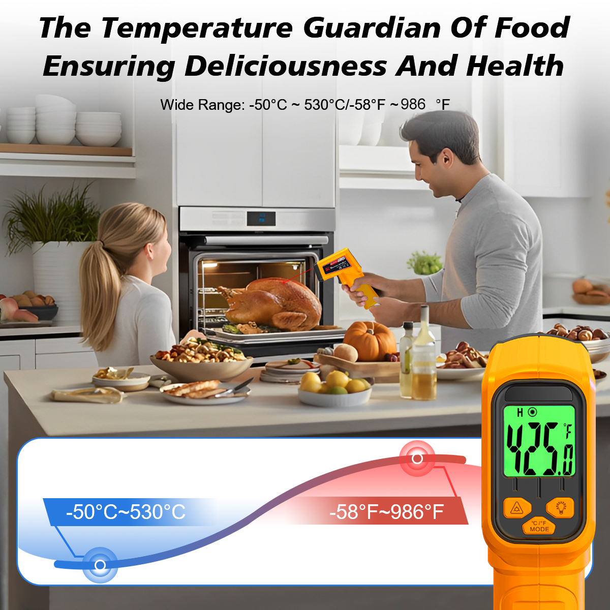 NJTY Infrared Thermometer Lase - Industrial Laser Blaster ulasan dan harga