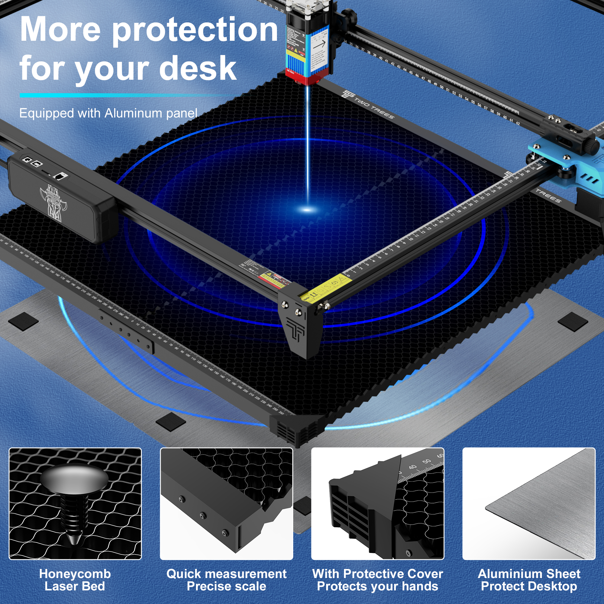 TWO TREES 600x600mm Upgraded S - Industrial Laser Engraving Machine ulasan dan harga