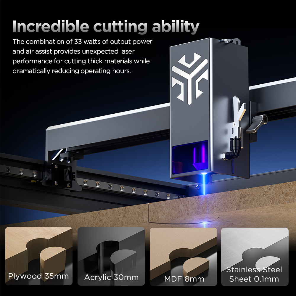 ACMER P2 Laser Engraver 33W 20 - Industrial Laser Cutter ulasan dan harga