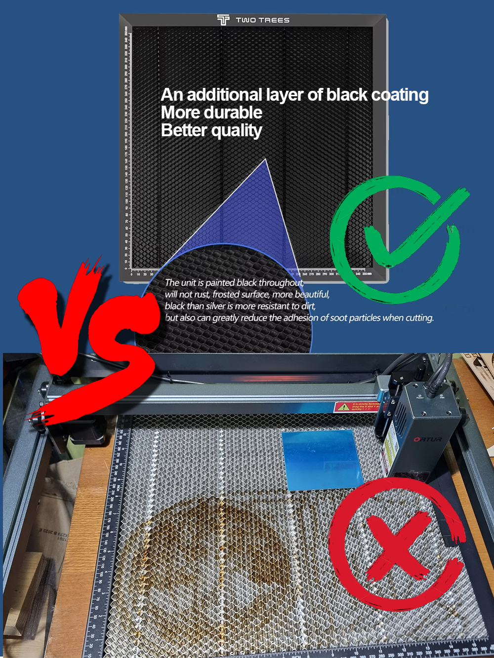 Heavy Duty Honeycomb Metal Tab - Industrial Laser Cutter ulasan dan harga