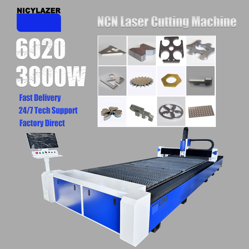 CNC 3000W 6020 Fiber Laser Cut - Industrial Laser Metal Cutting Machine ulasan dan harga