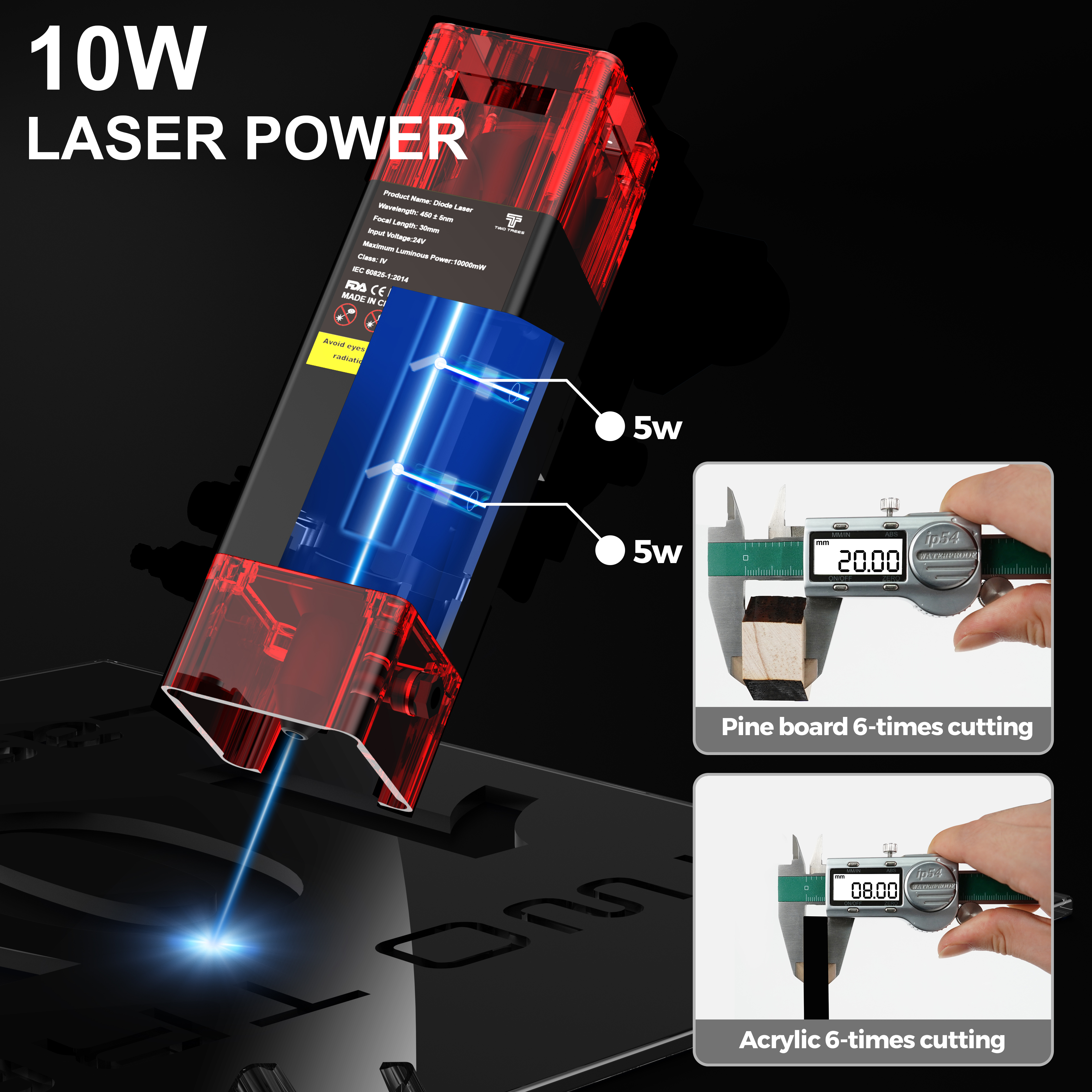 TWOTREES TTS-10 Pro Laser Engr - Industrial Laser Cutter ulasan dan harga