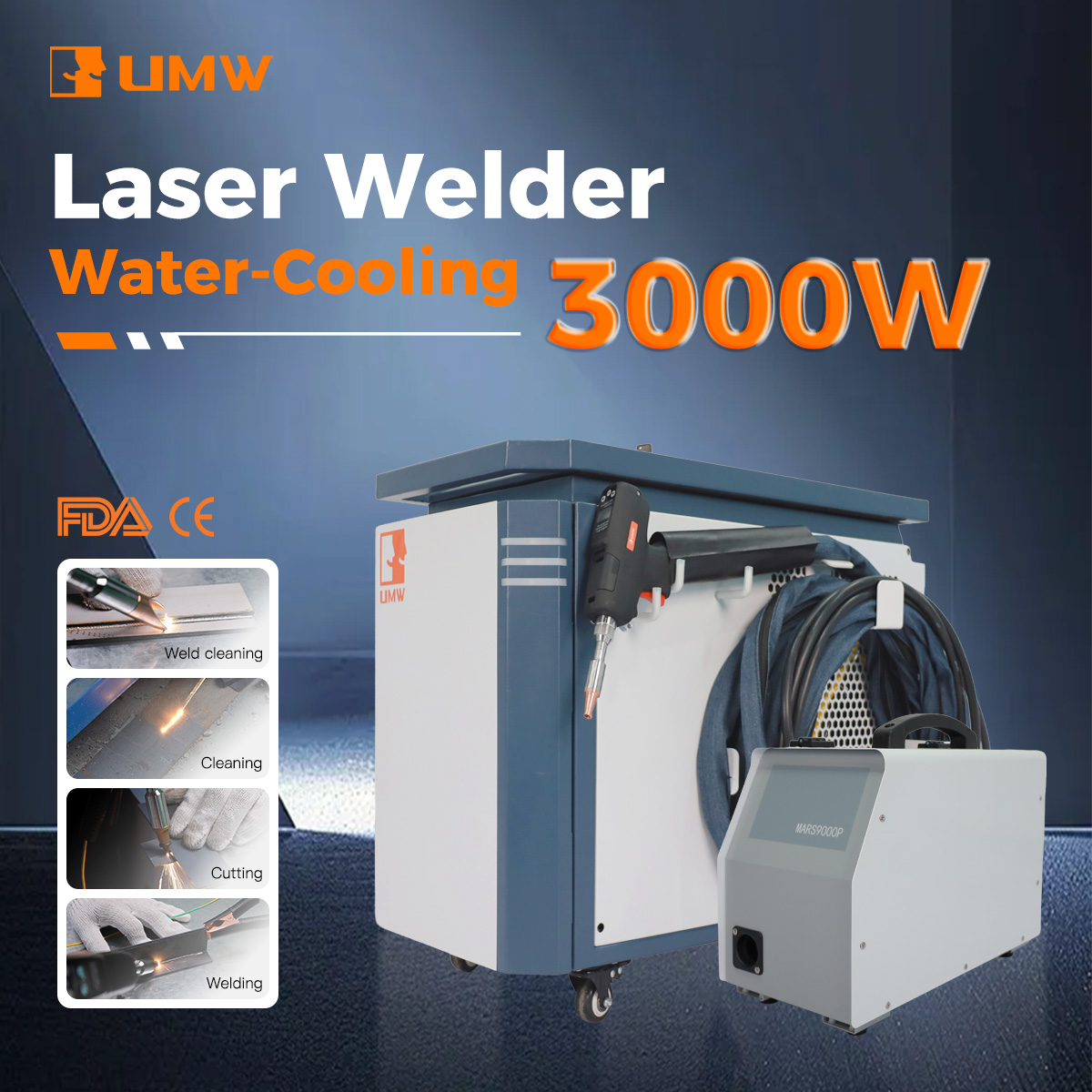 3000W Water Cooling Laser Weld - Industrial Laser Metal Cutting Machine ulasan dan harga